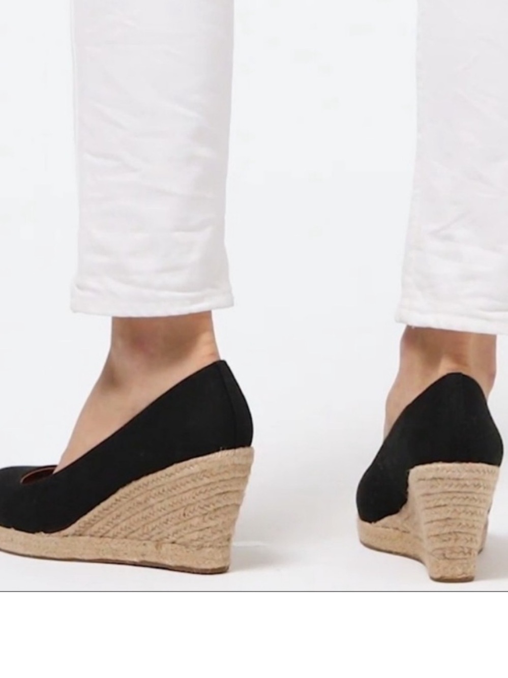 J Crew Seville Black Canvas Espadrille Wedge (NWOT) - Picture 4 of 14